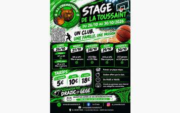 Stage de La Toussaint